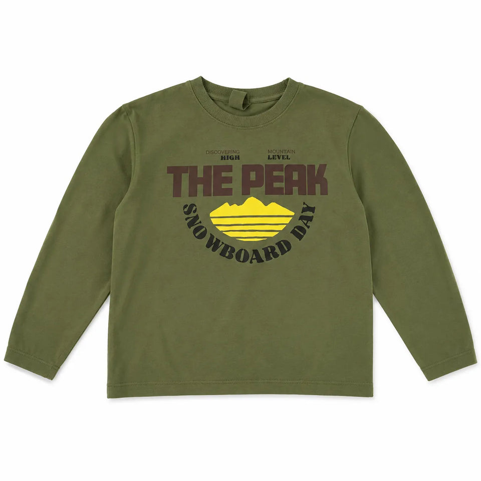 Zara Boy's Green " The Peak " PrintedLong SleeveBlouse | Zara in Lebanon