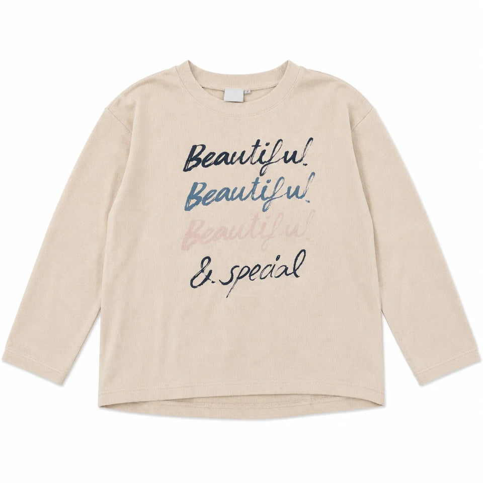 Zara Girl's Beige "Beautiful "Printed Blouse| Zara in Lebanon