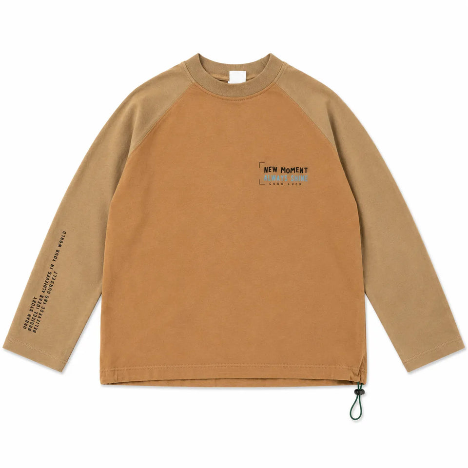 Zara Boy's Brown " New Moment " Printed Long SleeveBlouse | Zara in Lebanon