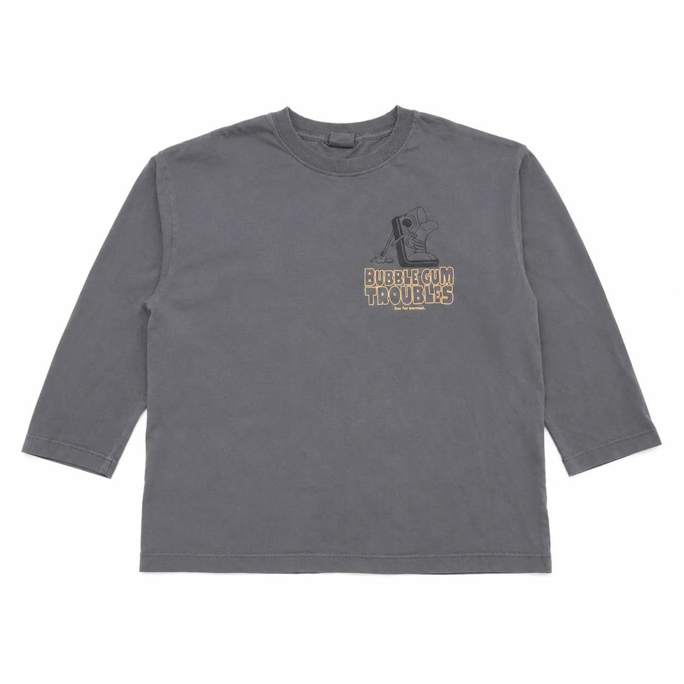 Zara Boy's Dark Grey " Bubble Gum " Off White Plain Long SleeveBlouse | Zara in Lebanon