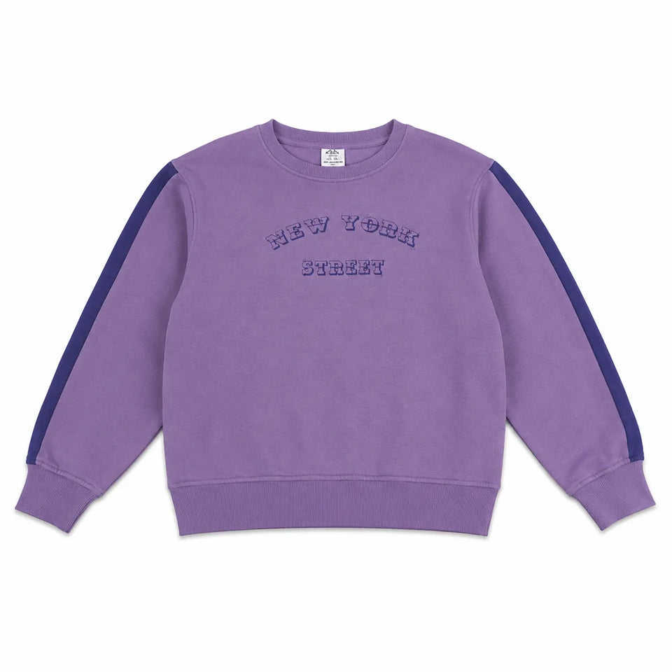 Zara Girl's Purple " New York Street " Printed Sweatshirt| Zara in Lebanon