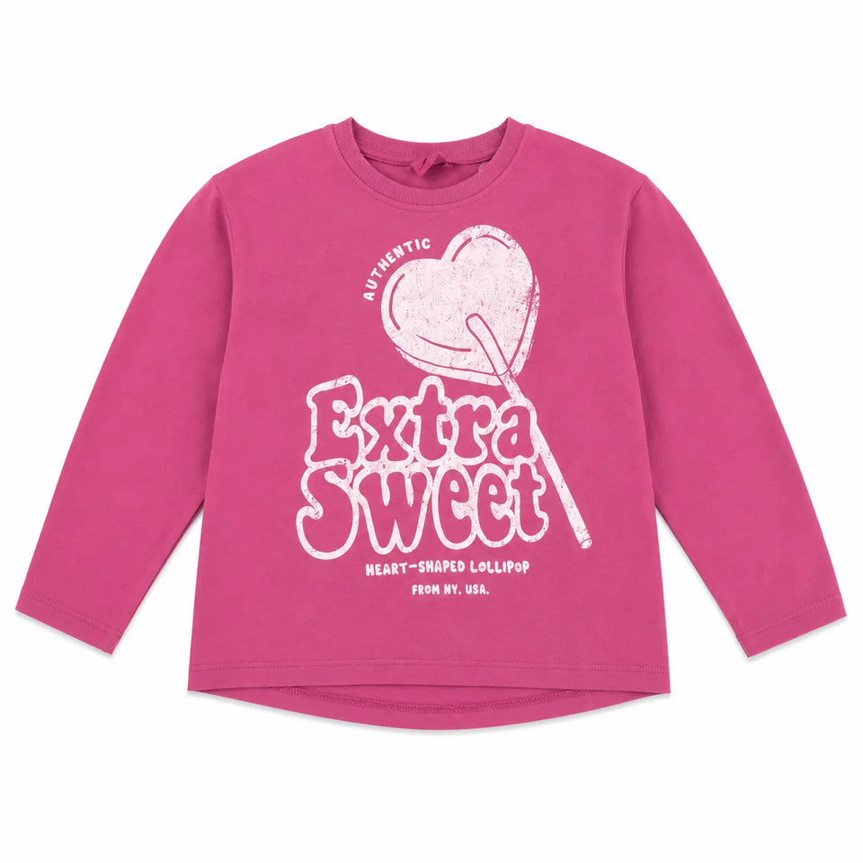 Zara Girl's Fuchsia " Heart Extra Sweet " Blouse| Zara in Lebanon