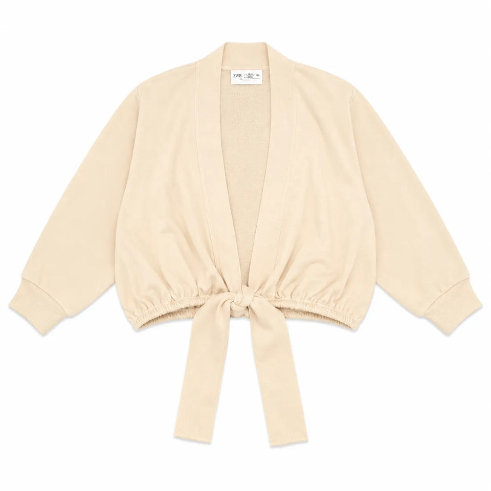 Zara Girl's Light Beige Basic Cardigan | Zara in Lebanon