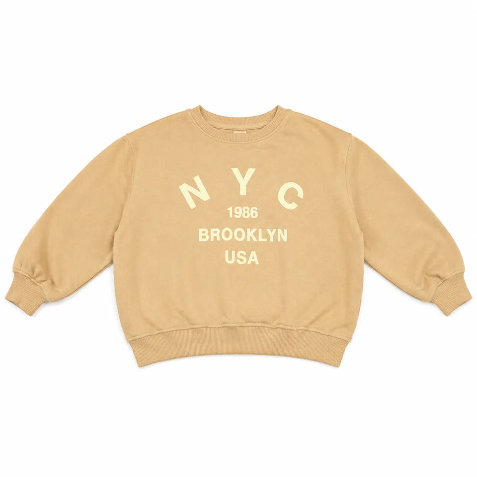 Zara Girl's Light Beige " NYC1986 ... " PrintedSweatshirt | Zara in Lebanon