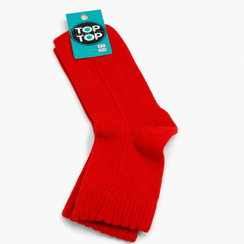 Charanga Girl's Red Ribbed Knit Socks|Charanga In Lebanon