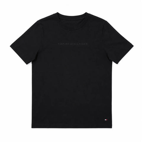 Tommy Hilfiger Men's Black Logo Crew Neck T-Shirt | Tommy Hilfiger In Lebanon