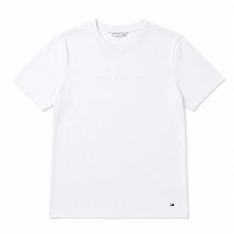 Tommy Hilfiger Men's White Logo Crew Neck T-Shirt | Tommy Hilfiger In Lebanon