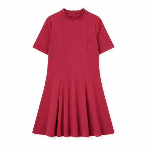 Tommy Jeans Women's Burgundy Short Sleeve Day Dress|Tommy Jeans In Lebanon