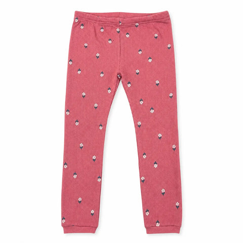 Carter's Girl Mauve Pink Floral Thermal Waffle Knit Pants | Carter's in Lebanon