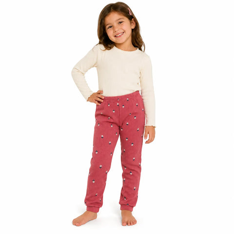 Carter's Girl Mauve Pink Floral Thermal Waffle Knit Pants | Carter's in Lebanon