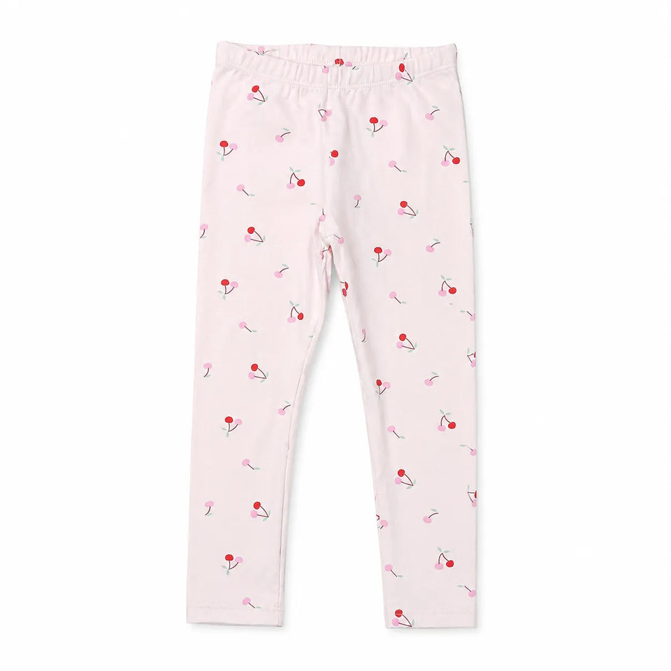 Cat & Jack Girl's Light Pink Cherry Printed Leggings | Cat & Jack In Lebanon