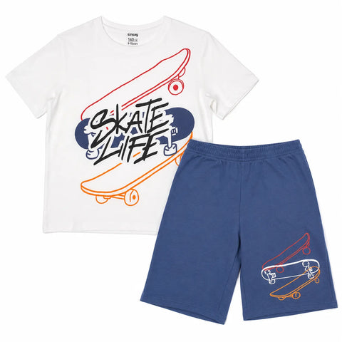 Sinsay Boy's Blue/White Short Pajama Set  | Sinsay in Lebanon
