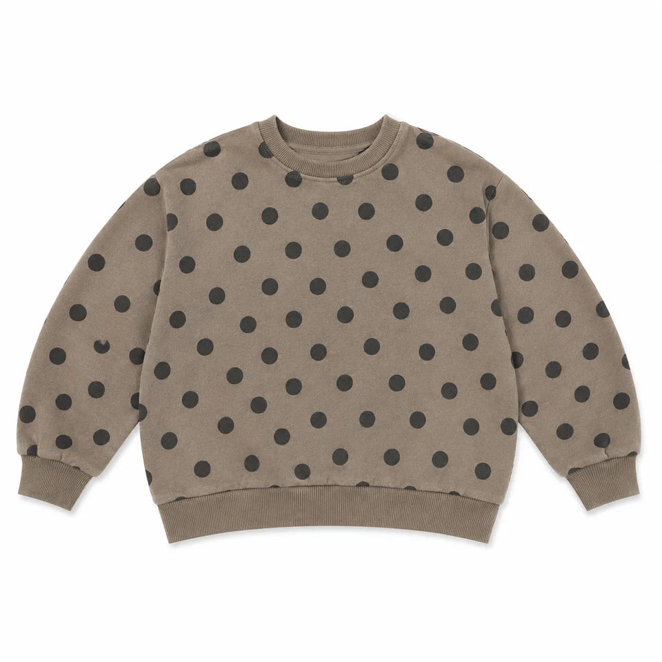 Zara Baby Girl's Greige Dotted BlackSweatshirt | Zara in Lebanon