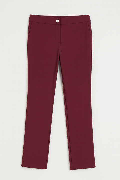 Mango Women's Burgundy Casual Pant | Mango In Lebanon