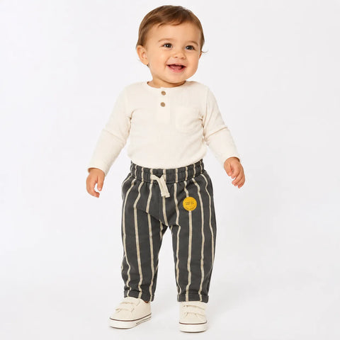 Cat & Jack Baby Boy Charcoal & Sage Green Striped Pants | Cat & Jack in Lebanon