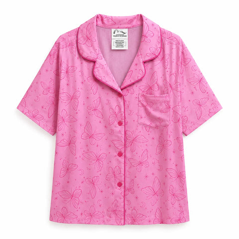 Art & Class Girl's Pink Printed Short Sleeve Shirt | Art & Class In Lebanon