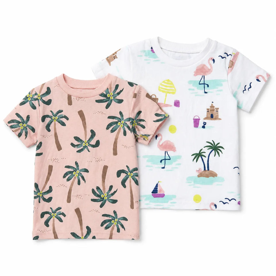 Carter's Just One You Baby Girl's Pink/White 2pc Printed T-Shirt | Carter's Just One You In Lebanon