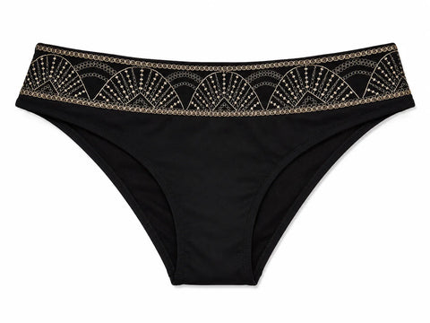 Orsay Women's  Black Distinctive Gold Bikini Bottom |Orsay  In Lebanon