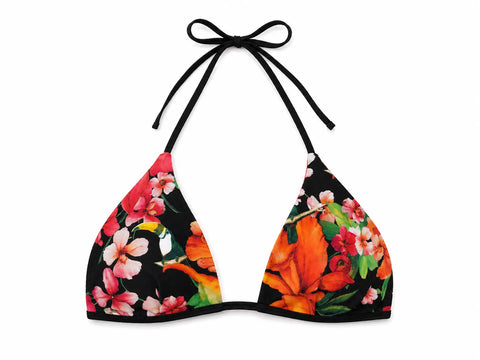Ted Baker Women's Black Floral  Bikini Top   | Ted Baker In Lebanon