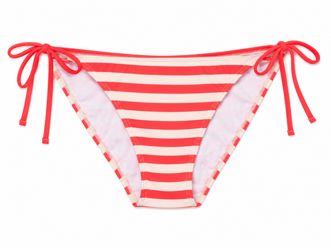 Ted Baker Women's Light Orange /White Striped Pattern Bikini Bottom | Ted Baker In Lebanon