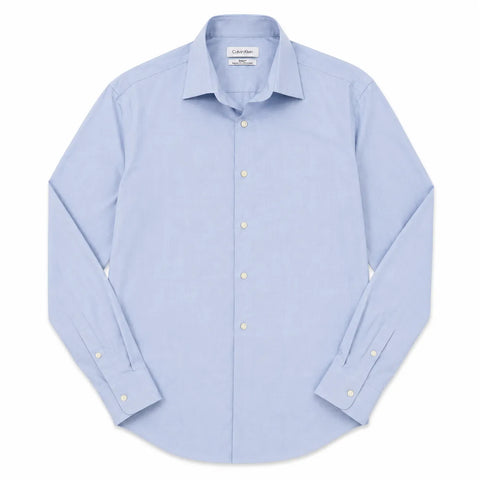 Calvin Klein Men's Light Blue Steel + Regular Fit Shirts    | Calvin Klein  in Lebanon