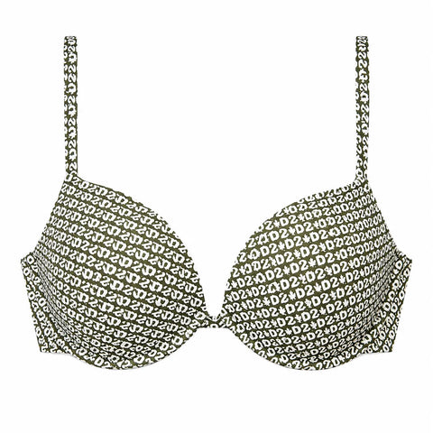 Dsquared2  Women's Green Graphic Printed Bra | Dsquared2 In Lebanon