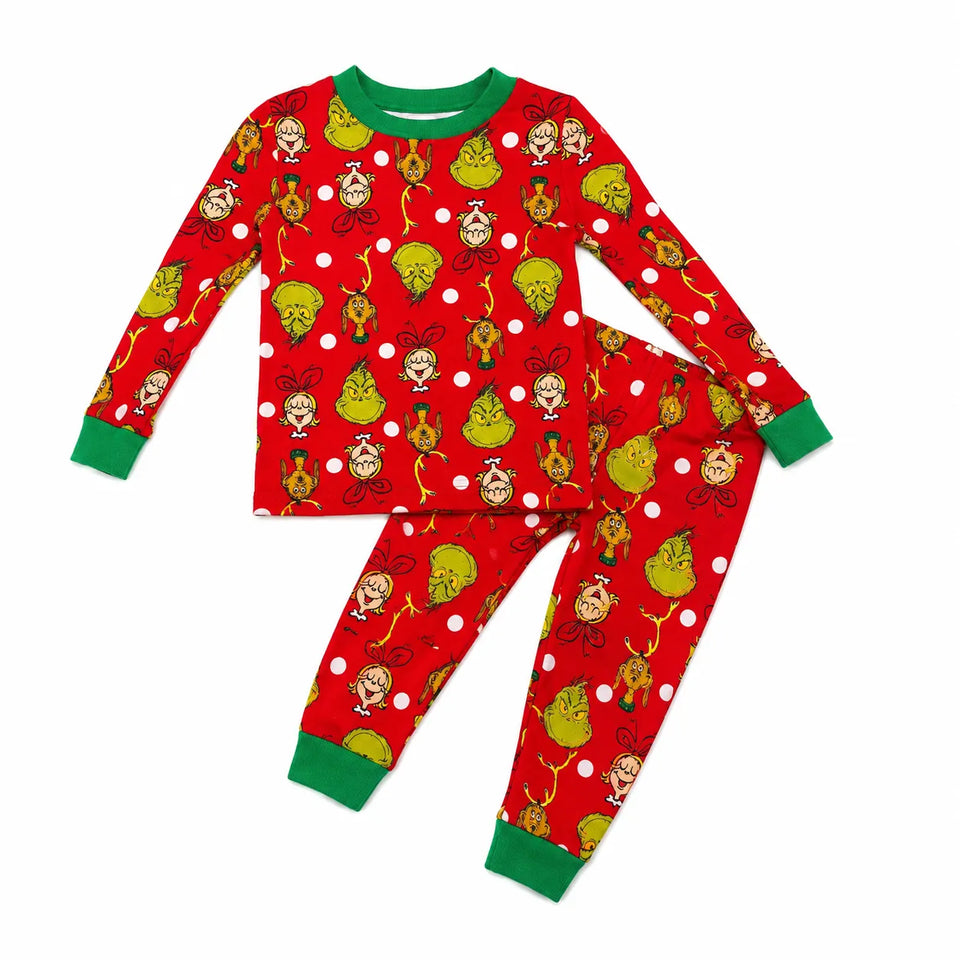 The GrinchBaby Boy's Red Grinch Printed Pajama Set | The Grinch in Lebanon