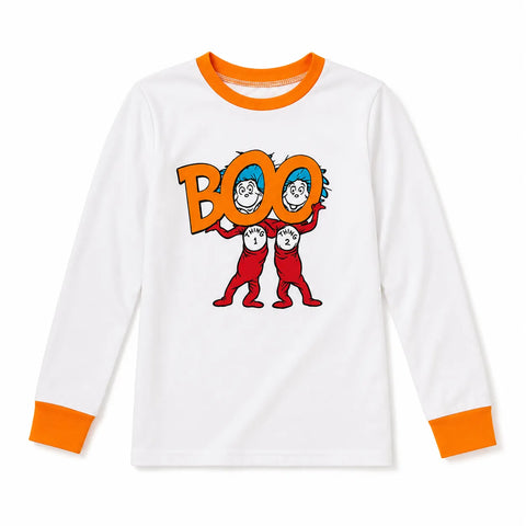 Dr. Seuss Boys White  Graphic Long-Sleeve Shirt  | Dr. Seuss in Lebanon