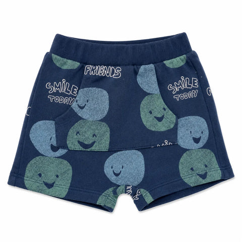 Zara Baby Boy's Blue Happy Faces Printed Shorts  | Zara in Lebanon