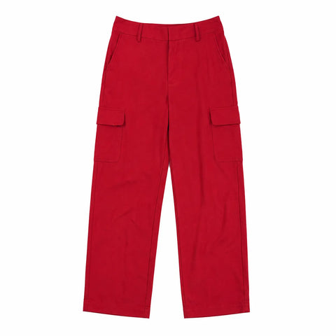 DKNY Women's Red   Straight-Leg Trousers    | DKNY in Lebanon