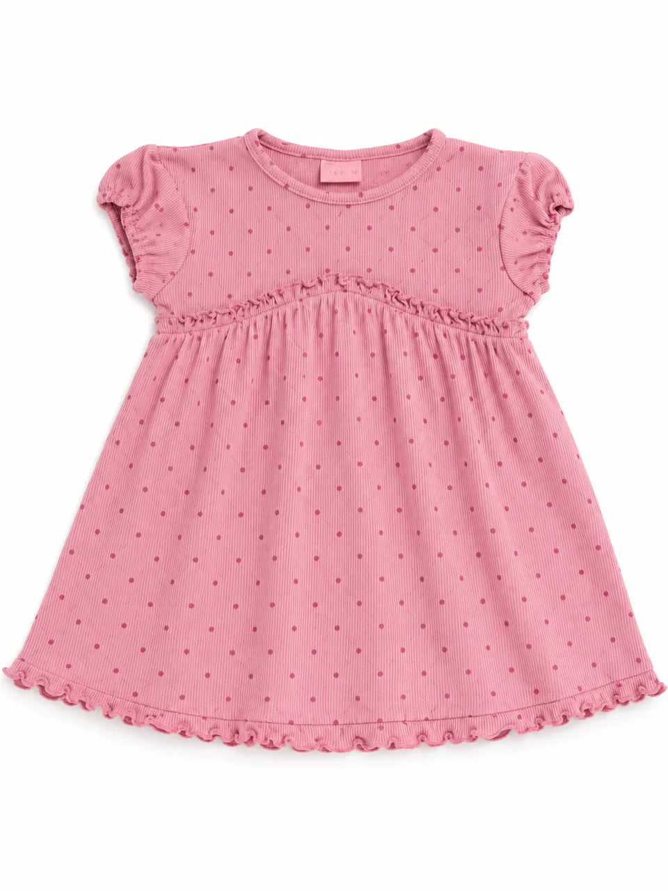 Zara Baby Girl's Light Pink Dotted Printed Dress| Zara in Lebanon