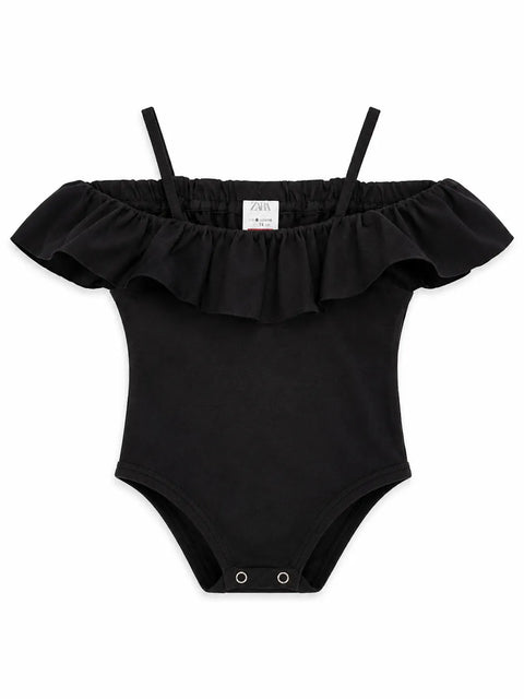Zara Girl's Black One Piece Swimsuit   | Zara  in Lebanon