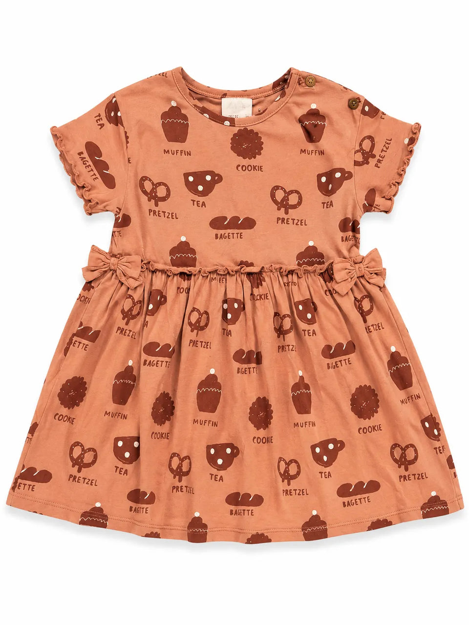 Zara Baby Girl's Dusty Rose All Over Food PrintDress| Zara in Lebanon