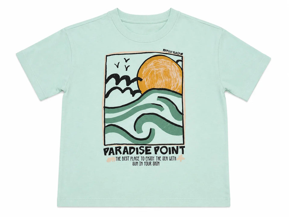 Zara Boy's Aqua Summer Vibes T-Shirt | Zarain Lebanon