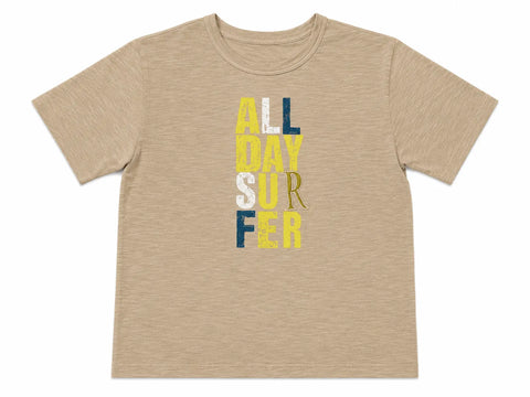 Zara Boy's Light Beige "ALL DAY SUFFER " Printed T-Shirt   | Zara  in Lebanon