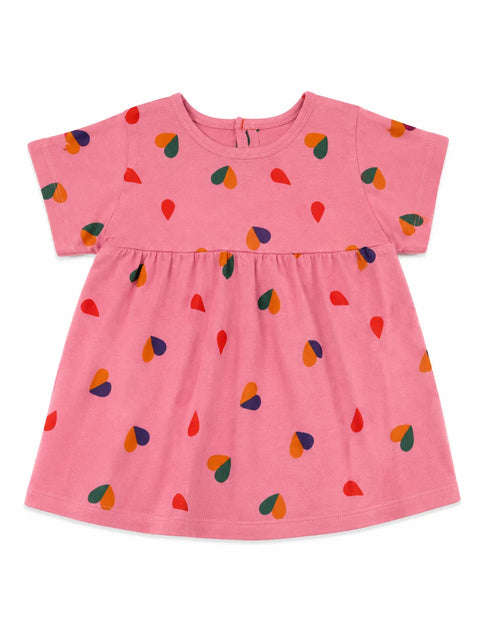 Zara Baby Girl's Pink Heart Printed   Dress| Zara in Lebanon