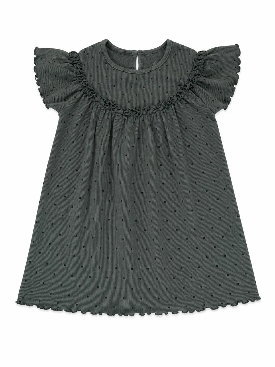 Zara Baby Girl's Olive Green Dotted Dress | Zarain Lebanon