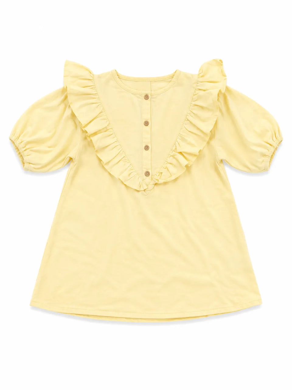 Zara Baby Girl's Yellow RufflesDress | Zarain Lebanon