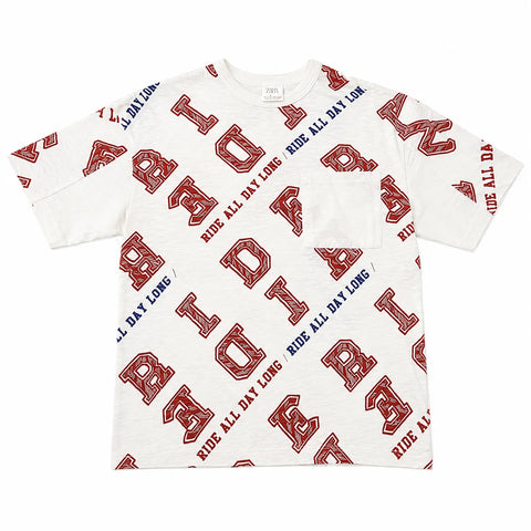 Zara Boy's White " Ride All Day Long " T-Shirt  | Zara  in Lebanon