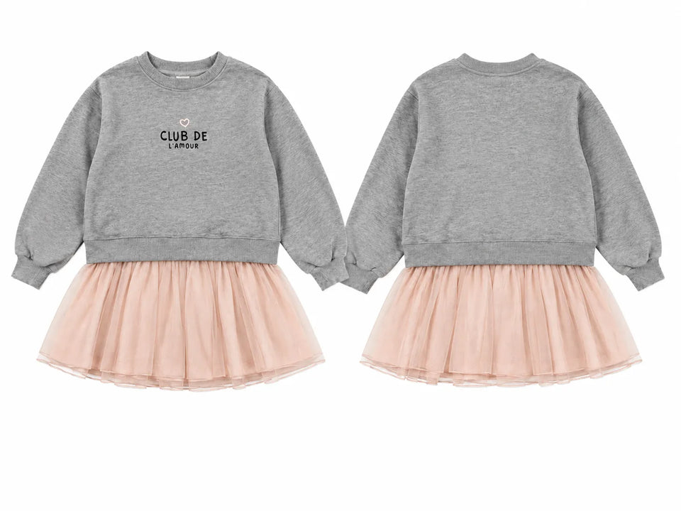 ZaraGirl's Grey /Pink "Club De Lamour " Printed Dress |Zara In Lebanon