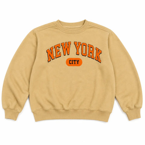 Zara Baby Boy's Mustard "New York" Printed Sweatshirt     |Zara In Lebanon
