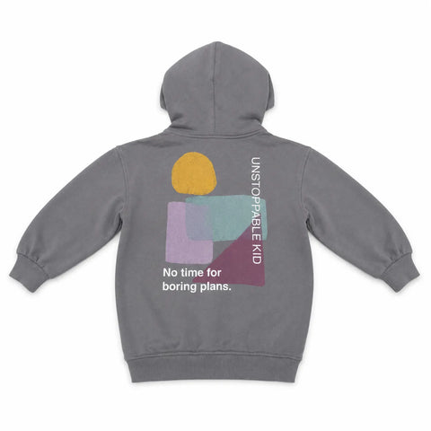 Zara Baby Boy's Grey With Graphic Printed Hoodies   | Zara In Lebanon