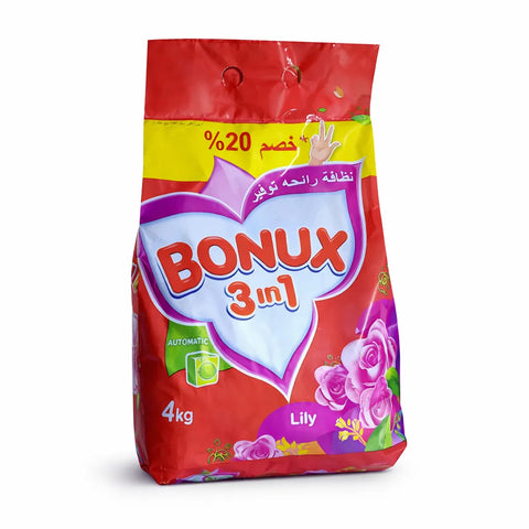 Bonux 3in1 Automatic Powder Cleaner Lily 4kg