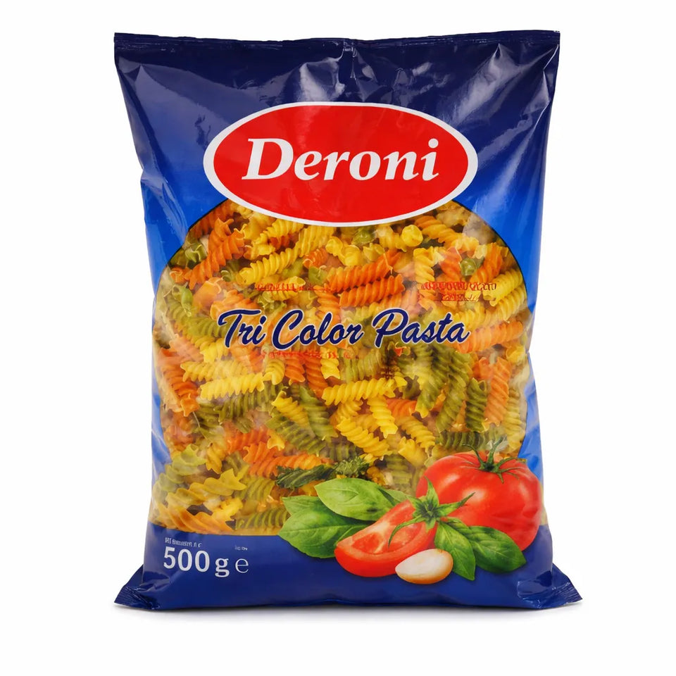 Deroni Tri Color Pasta Premium Quality 500g | Deroni In Lebanon