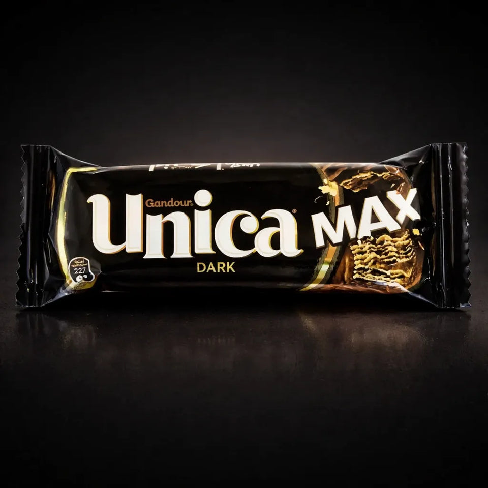 Gandour Unica Max Dark Chocolate Coated Wafer With Dark Chocolate 45g