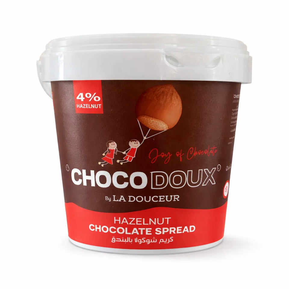 ChocoDoux Hazelnut Chocolate Spread (4% Hazelnut) 1Kg | ChocoDoux In Lebanon