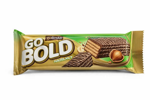 Go Festa Go Bold Hazelnut Milk Chocolate Coated Wafer Filled With Hazelnut Cream 50g | Go Festa In Lebanon