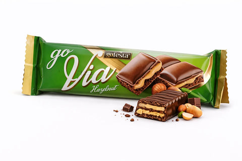 Go Festa Go Via Hazelnut Milk Chocolate With Hazelnut Cream Bar 34g | Go Festa In Lebanon