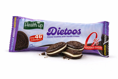 Health Up Sugar Free Dietoos Cocoa Cookies with Vanilla 44g | Health Up In Lebanon
