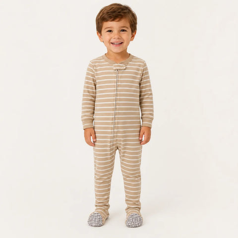 Carter's Toddler Boys' Brown Striped Footed Overall | Carter's in Lebanon